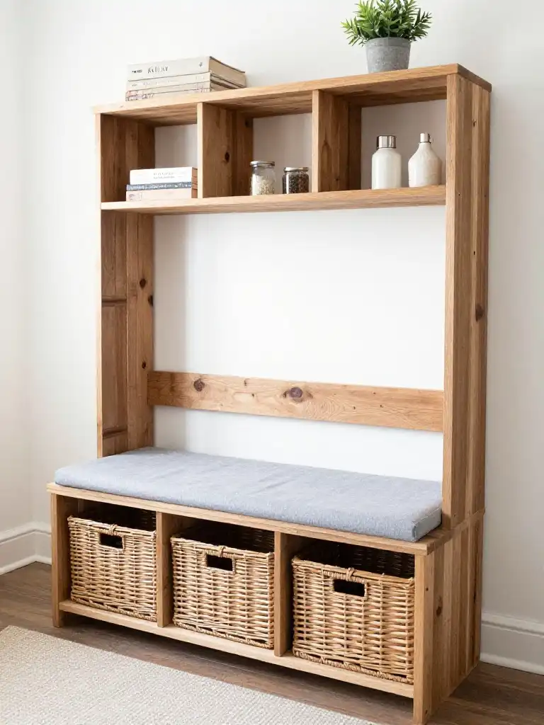 DIY Small Mudroom Bench Ideas on a Budget