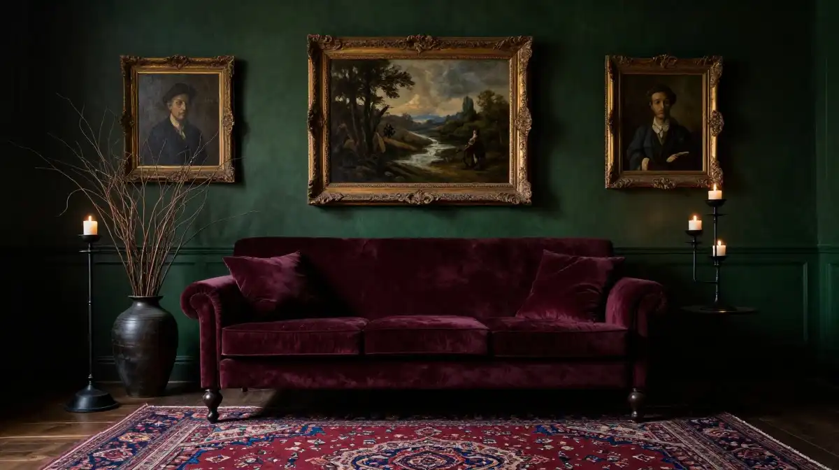 Dark Cottagecore Living Room: Moody & Enchanted Design Ideas