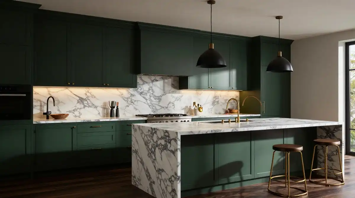 Dark Green Kitchen Designs That Exude Luxury