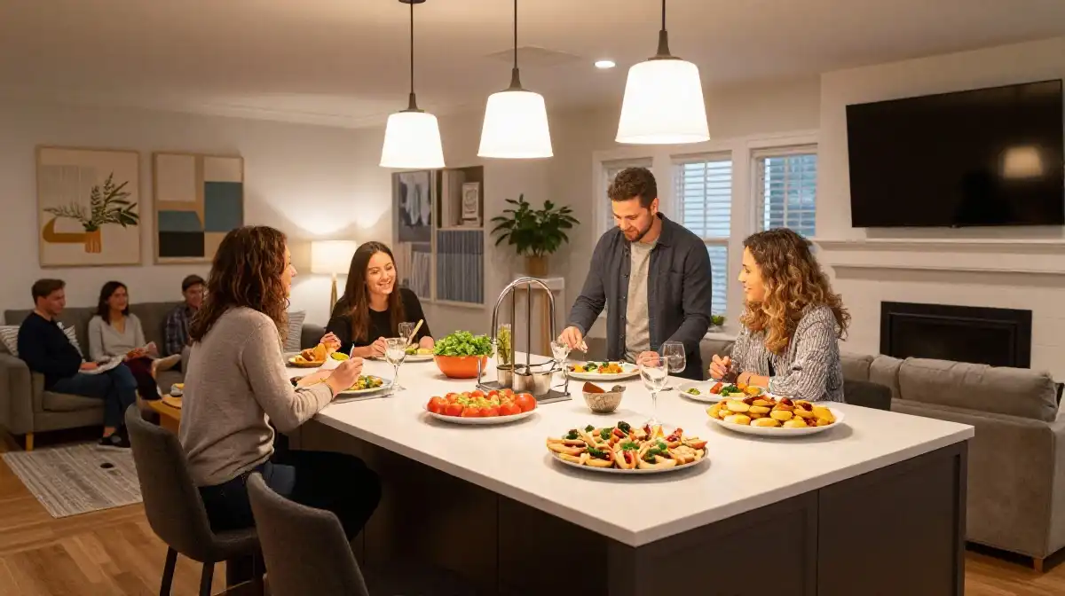 Enhance Entertaining with a Social Gathering Island