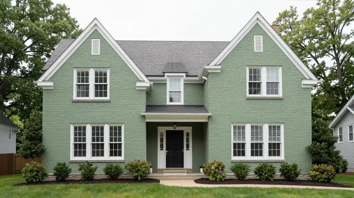 Green Brick House Exterior Ideas for Lasting Character