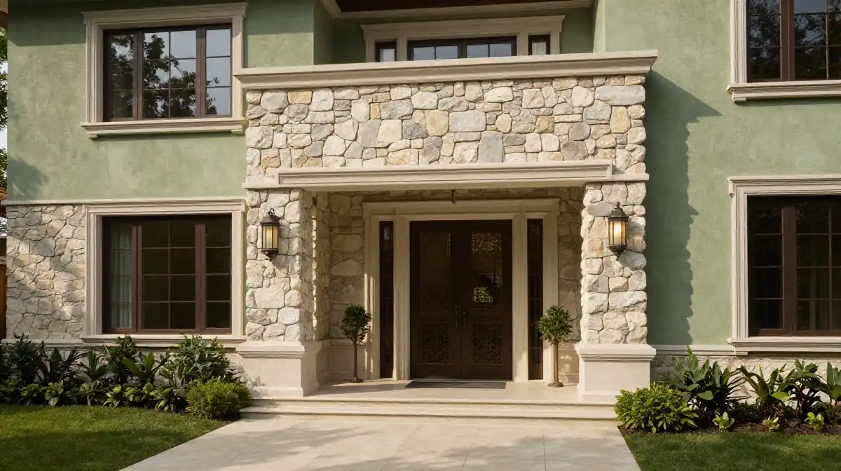 Green and Stone Exterior Ideas for Rich Texture and Depth
