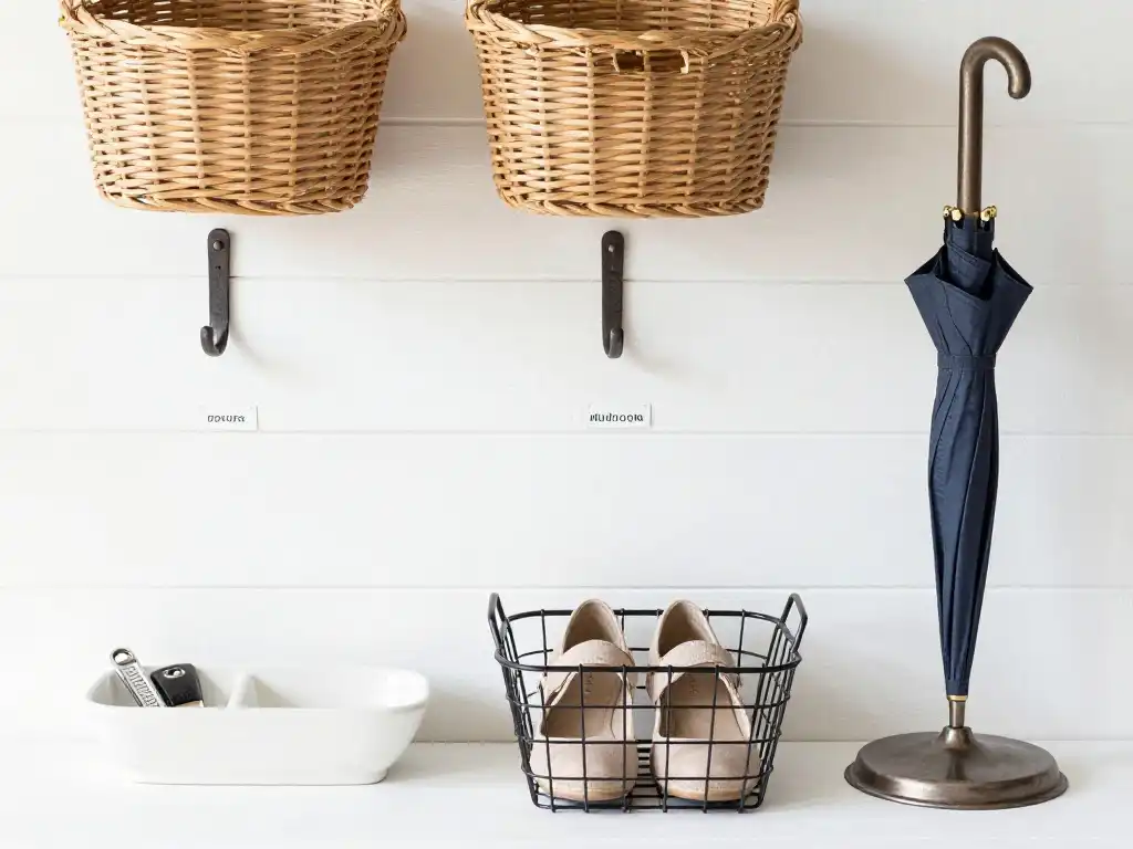 How to Choose the Right Hooks Baskets and Bins for Your Mudroom