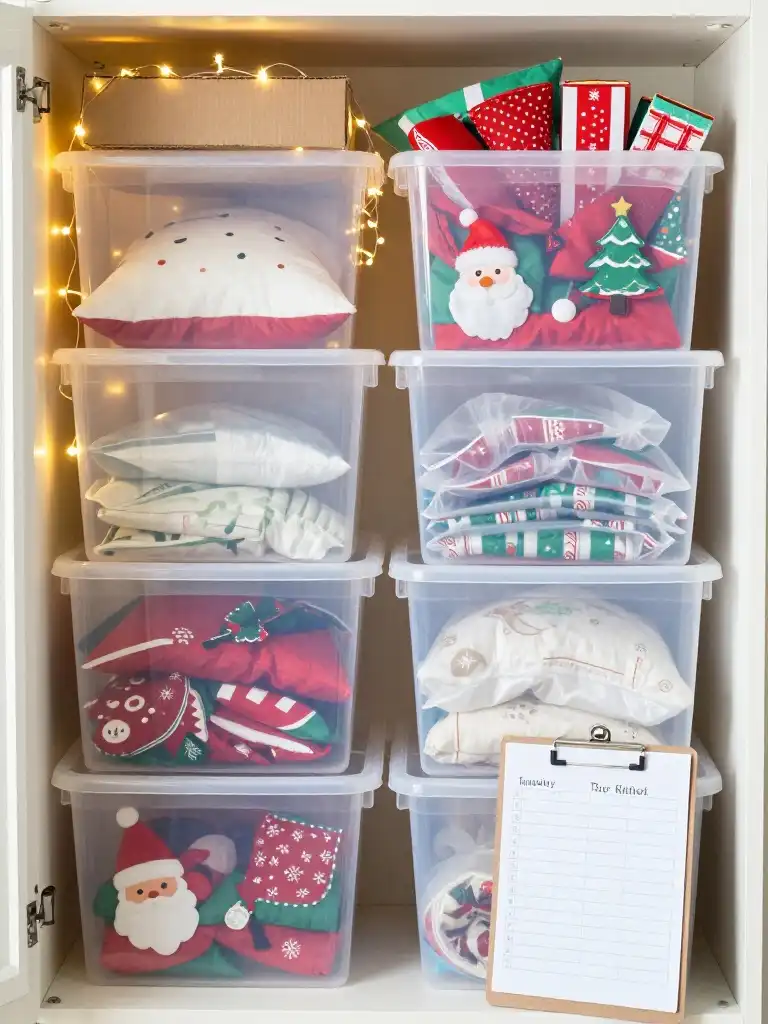 How to Keep Your Christmas Bedroom Decor Organized After the Holidays