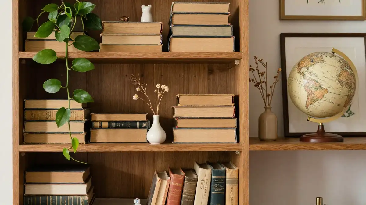 How to Style a Cottagecore Bookshelf in Your Living Room