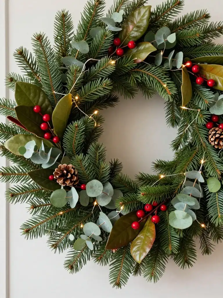 How to Use Greenery and Garland on Your Winter Mantel