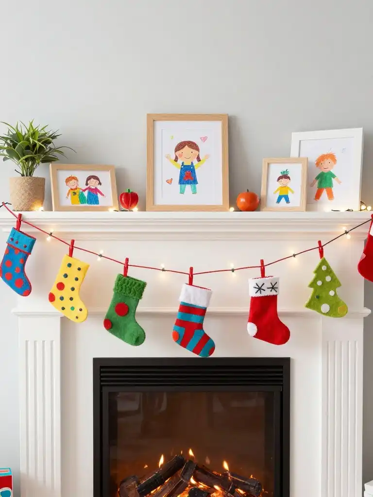 Kid-Friendly Winter Mantel Ideas for Family Homes