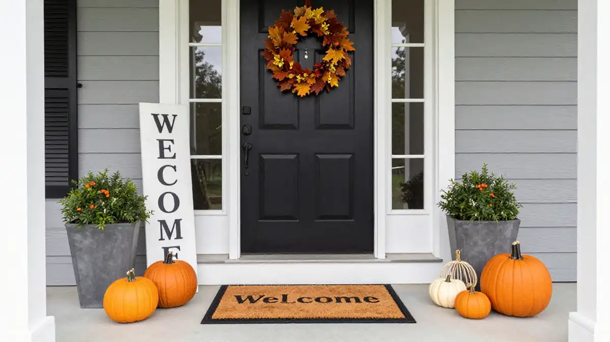 Layered Doormats and Entryway Styling Tips