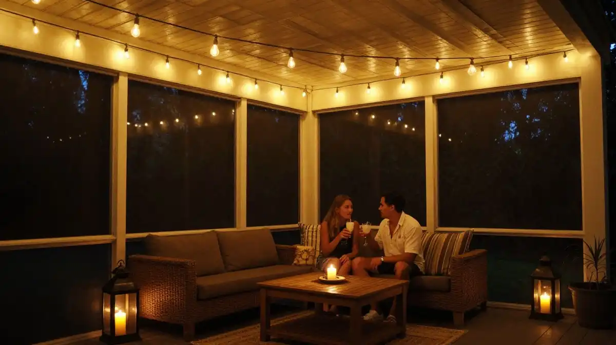 Lighting Ideas to Make Your Screened Porch Glow at Night