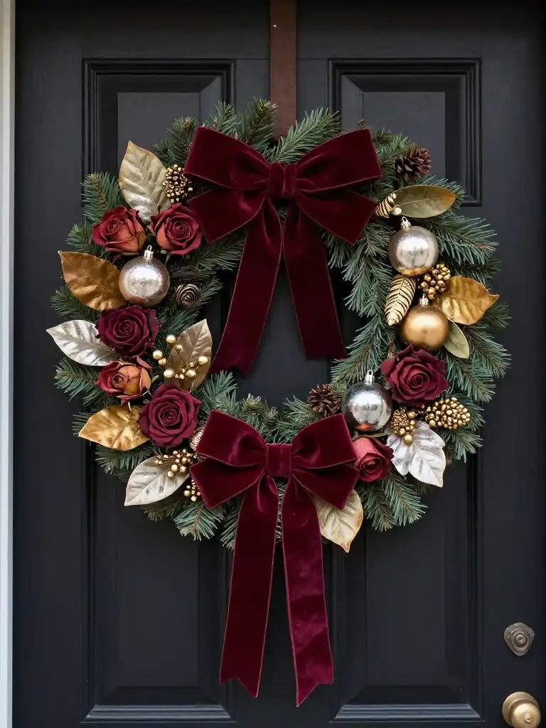 Luxury Christmas Wreath Inspiration for an Elegant Home