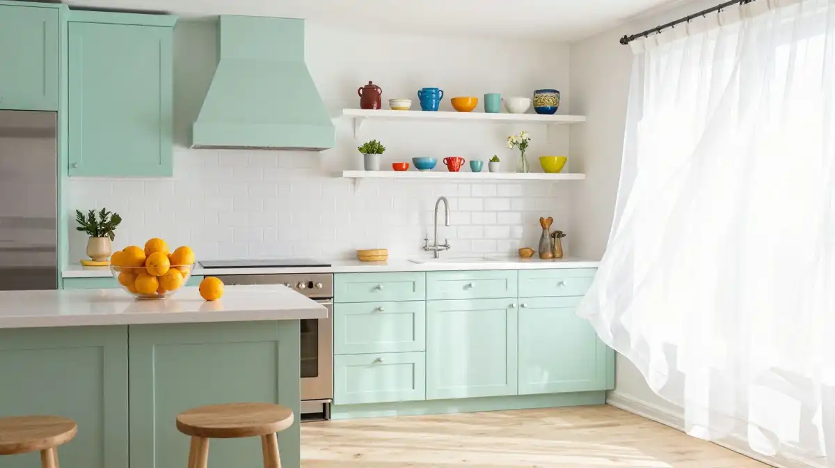 Mint and Pastel Green Kitchen Ideas for a Fresh Look