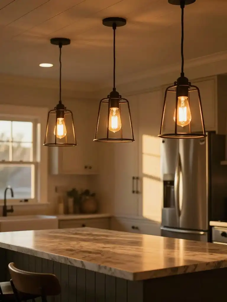  Modern Farmhouse Kitchen Lighting Ideas