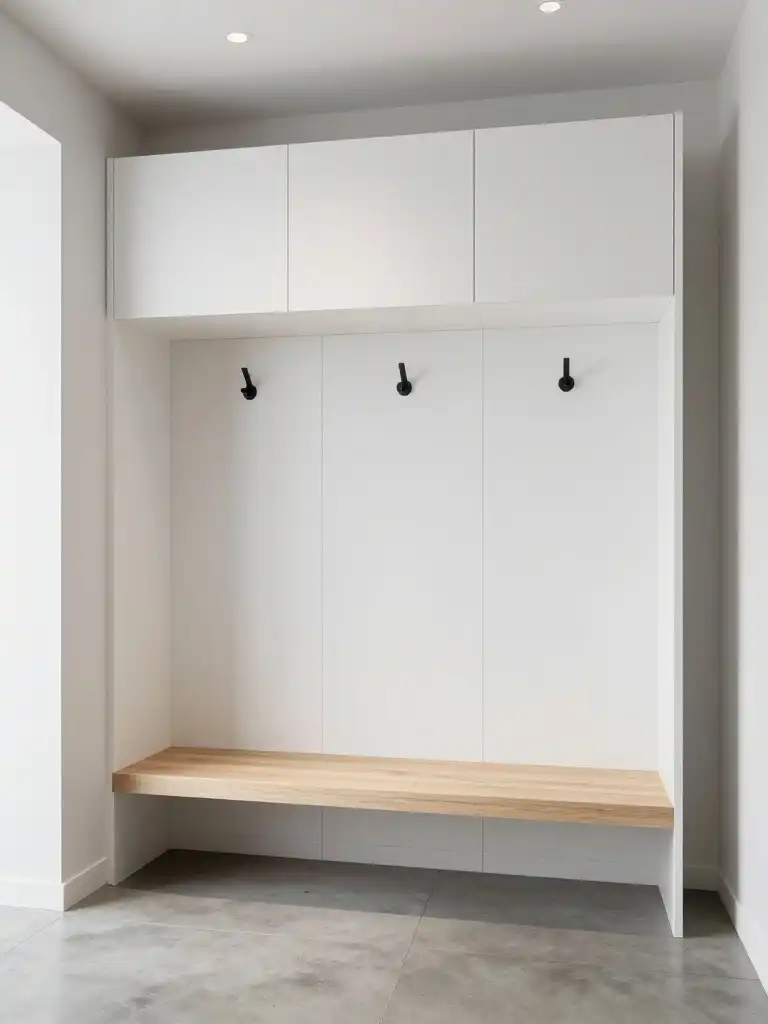 Modern Minimalist Mudroom Ideas for Small Spaces