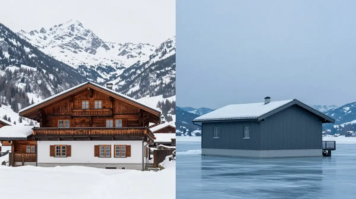 Mountain Chalet vs Lakeside Cabin: Which Winter Exterior Style Is Right for You?