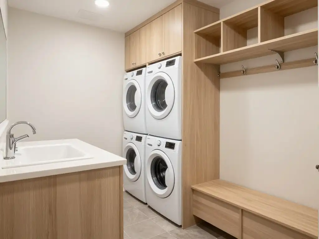 Mudroom and Laundry Room Combo Design Ideas