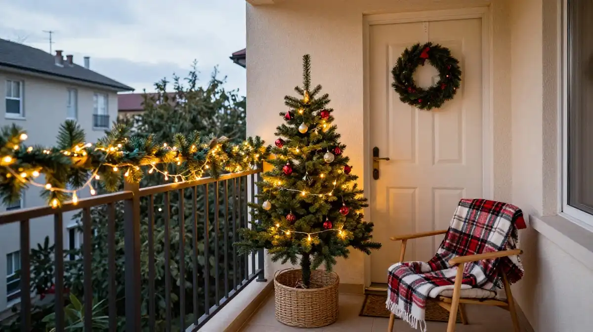  Outdoor Christmas Decorations for Small Spaces and Apartments