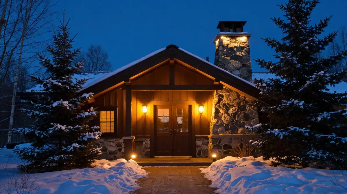 Outdoor Lighting Ideas to Brighten Your Cabin Exterior on Dark Winter Nights