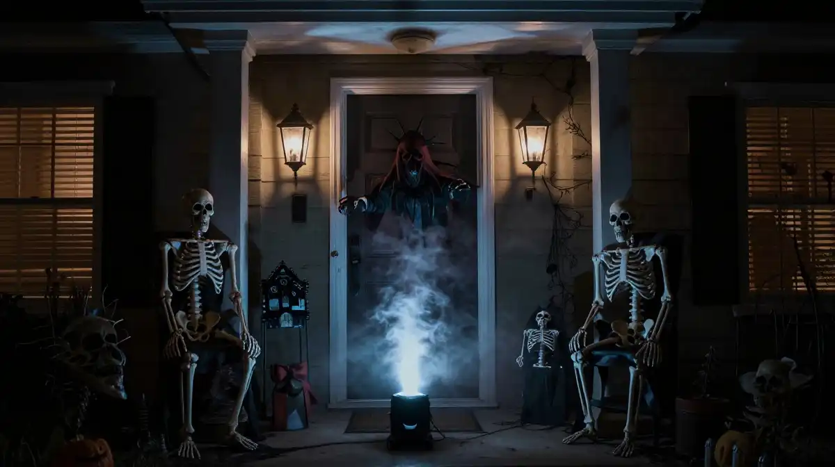 Scary Halloween Door Decorations for a Haunted House Look