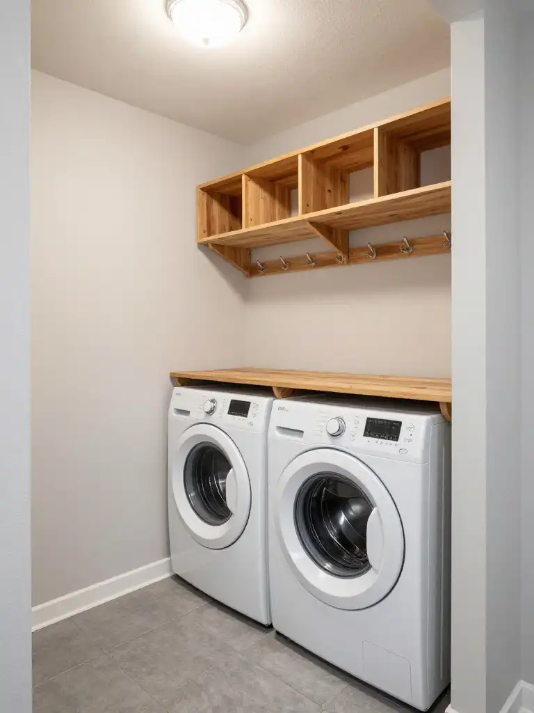 Small Mudroom Ideas with Laundry Room Combo