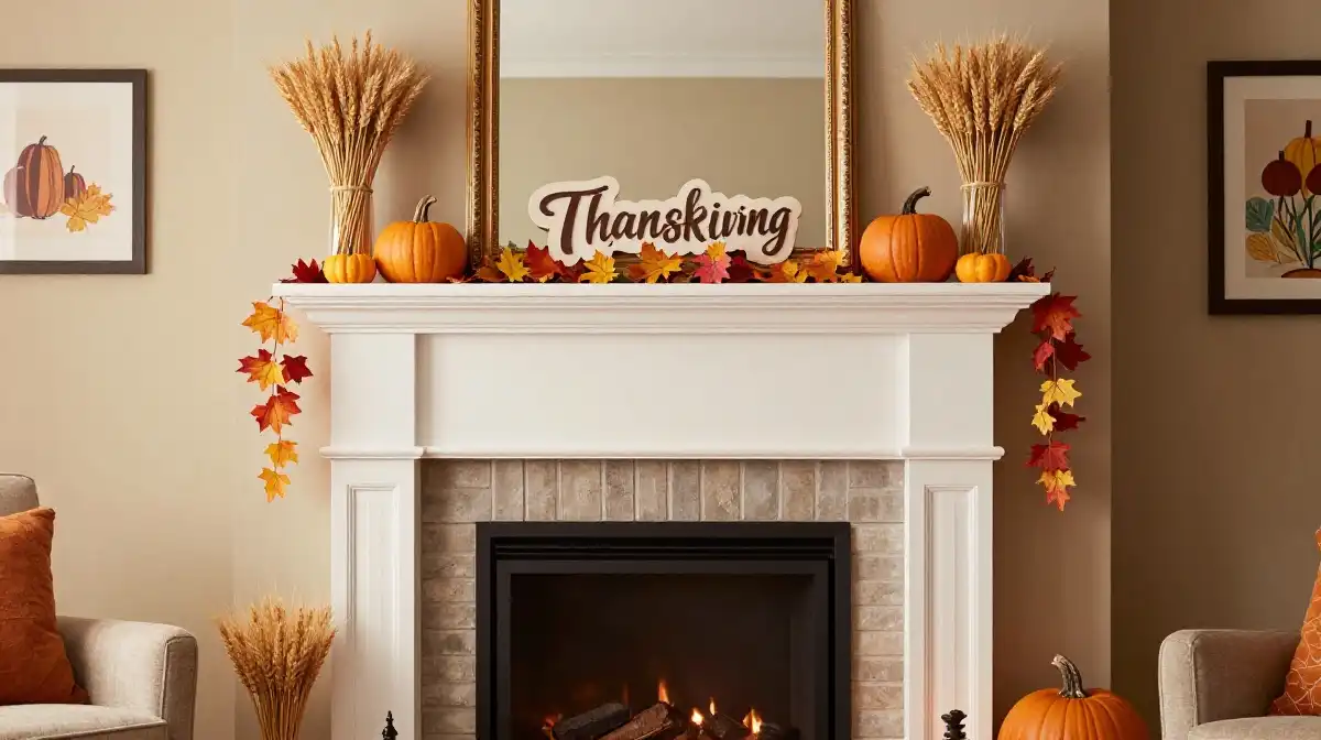 Transform Your Fireplace into a Thanksgiving-Inspired Display