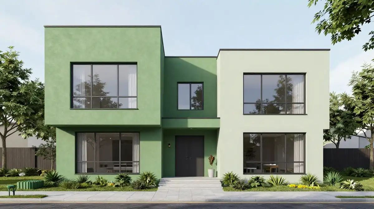 Two-Tone Green House Exterior Ideas for a Unique Design