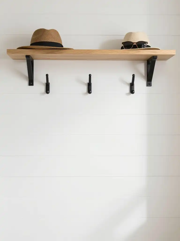 Wall-Mounted Hooks and Shelves: Maximum Storage, Minimum Space