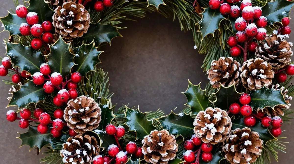 Winter Berry and Pinecone Wreath Ideas for a Natural Touch