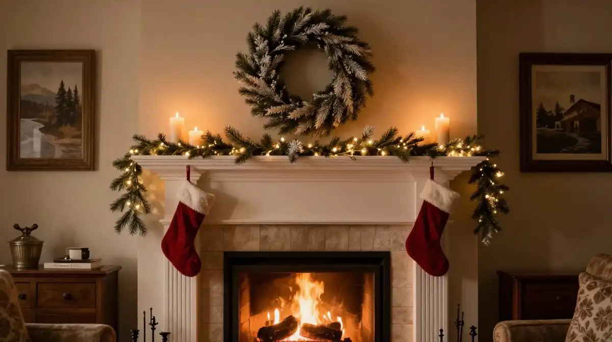 Winter Wreath Ideas for Indoor Decoration and Mantel Styling