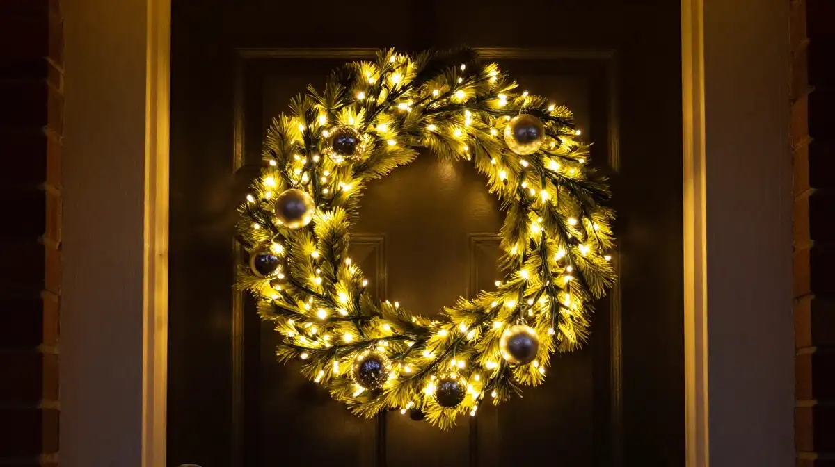 Winter Wreath Ideas with Lights for Extra Sparkle