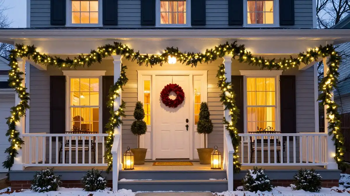 15 Front Porch Christmas Decor Ideas: Transform Your Entryway This Holiday Season