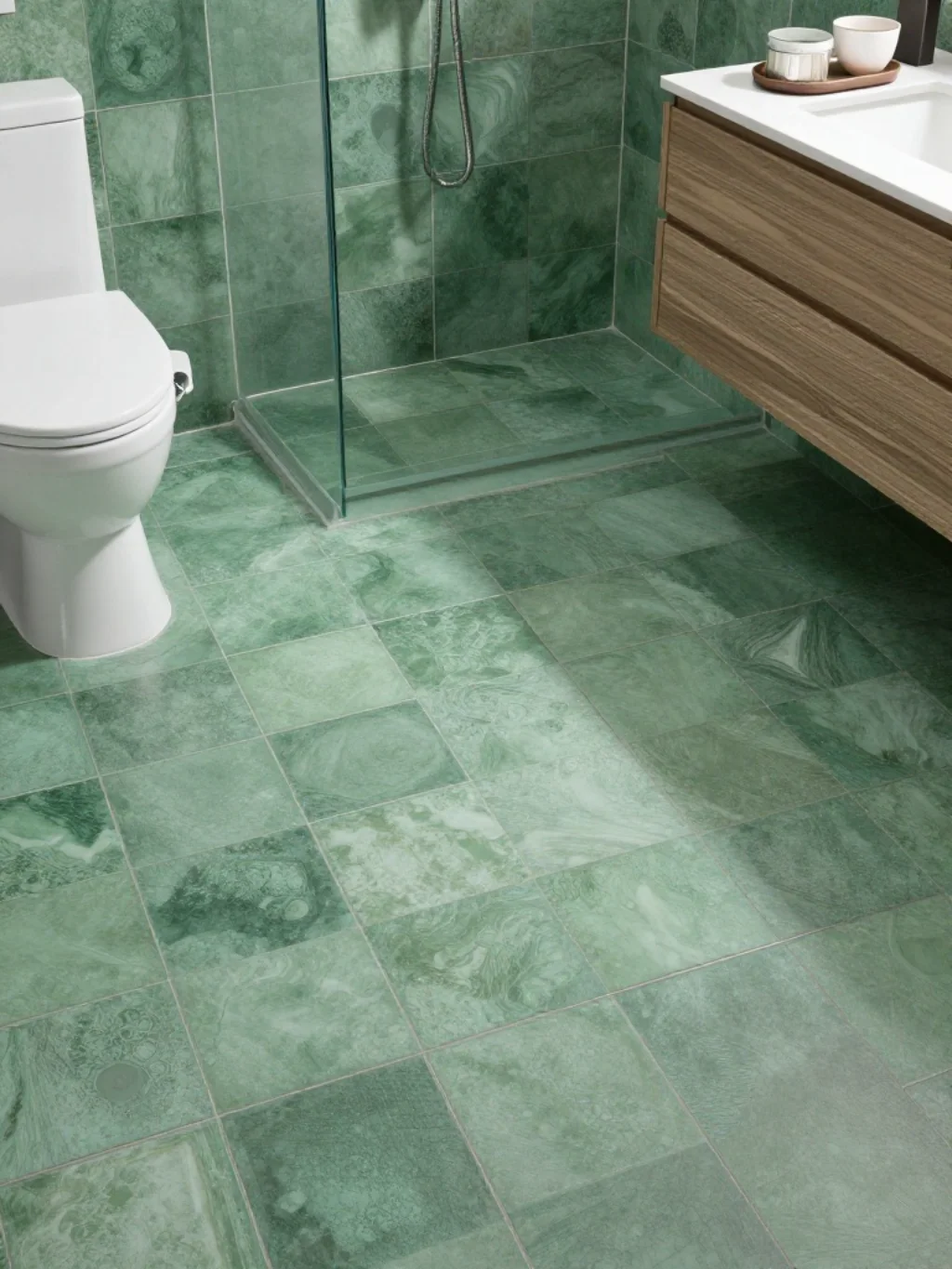 Green Bathroom Flooring Options and Trends