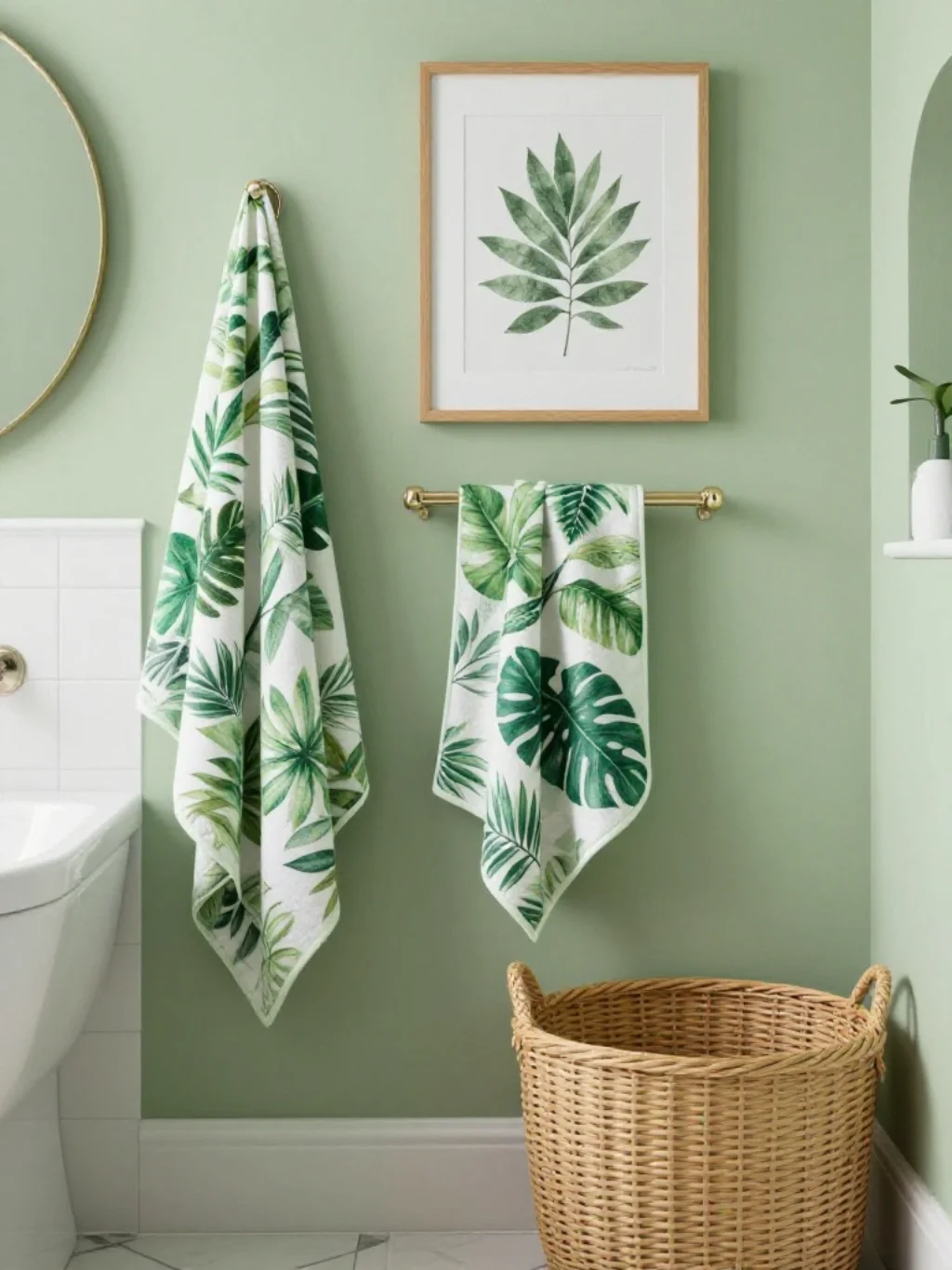 Botanical and Green Bathroom Decor Themes