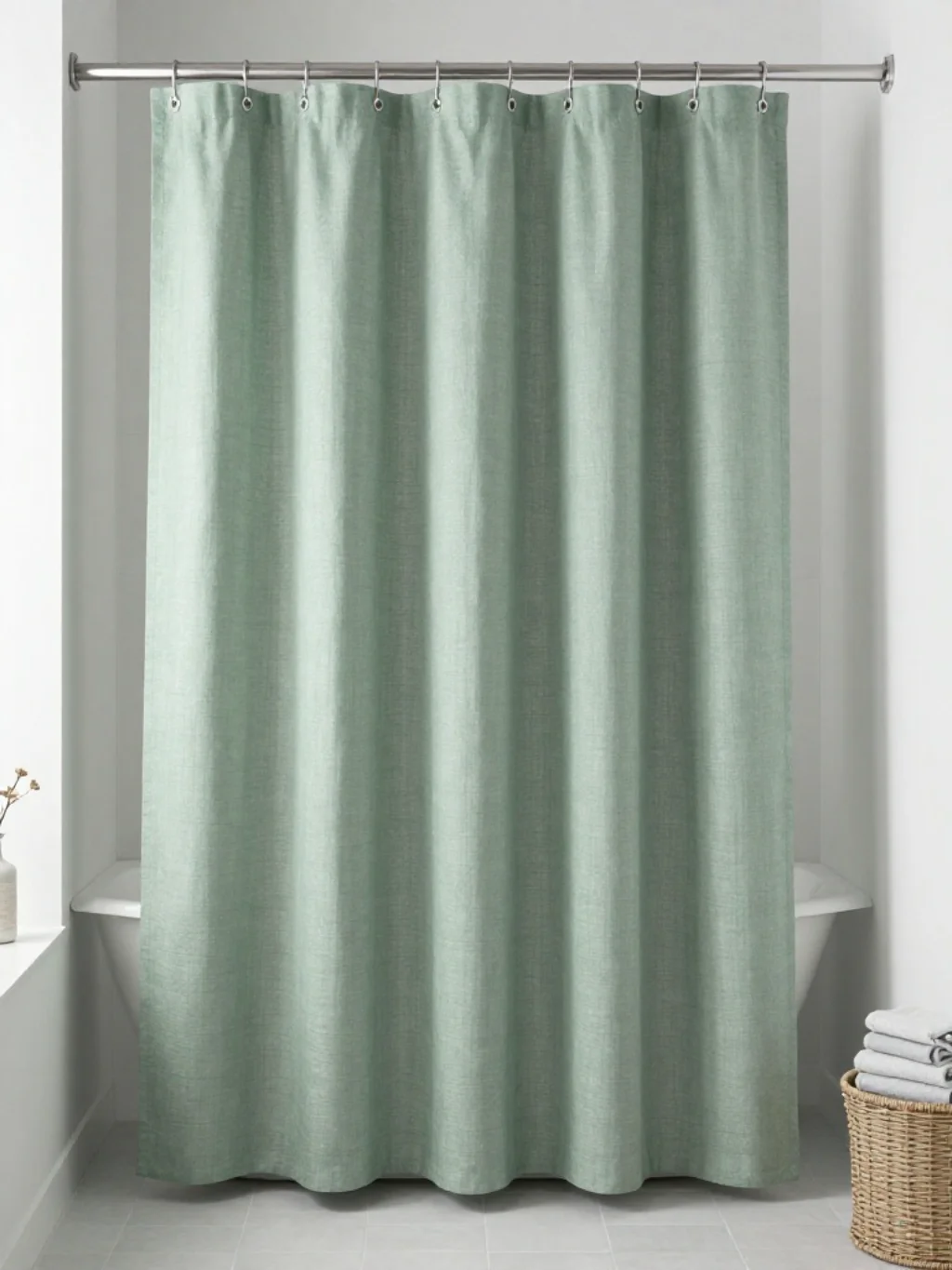 Green Bathroom Shower Curtain Inspiration
