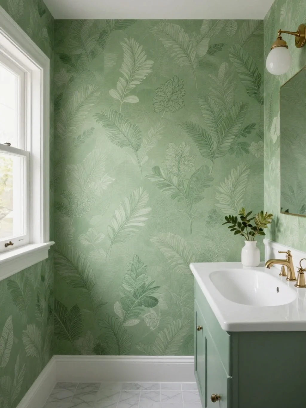 Green Bathroom Ideas on a Budget