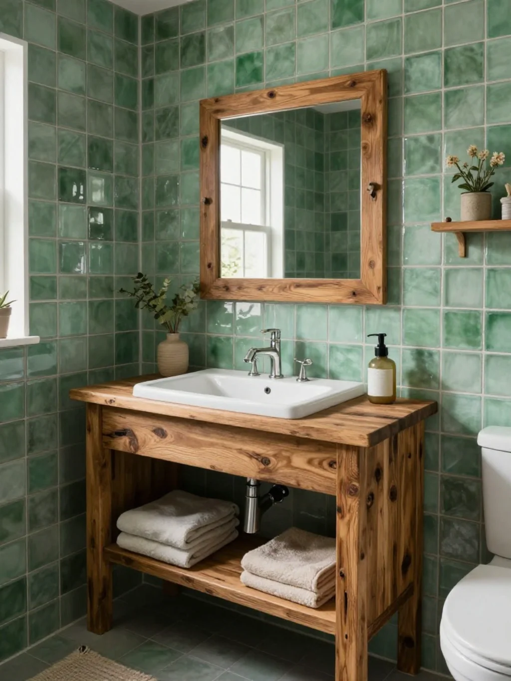 Eco-Friendly Green Bathroom Design Ideas