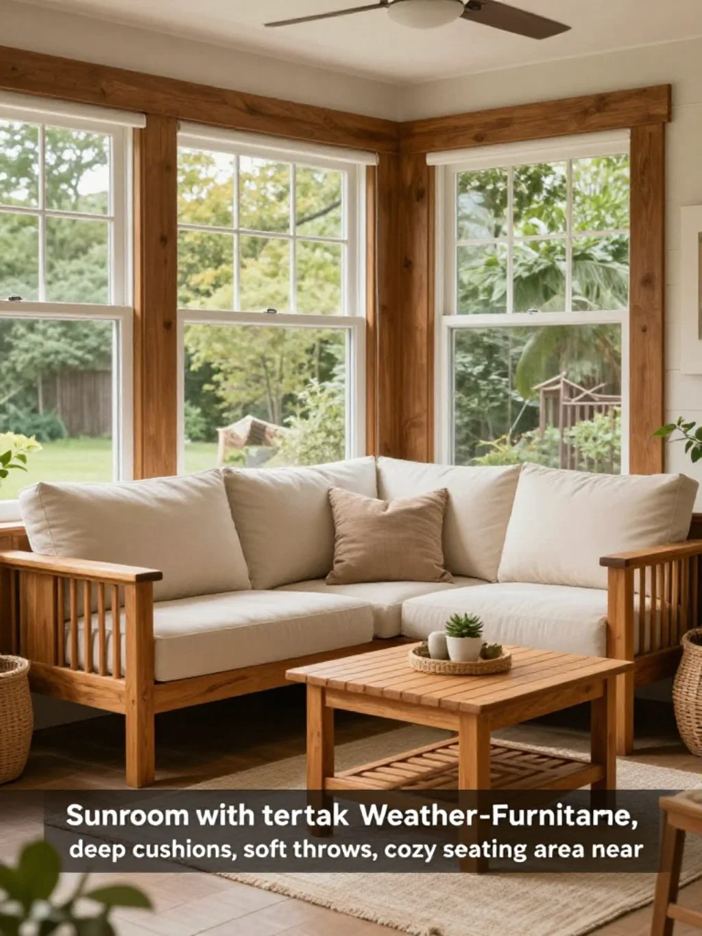 Add Comfortable and Weather-Resistant Furniture