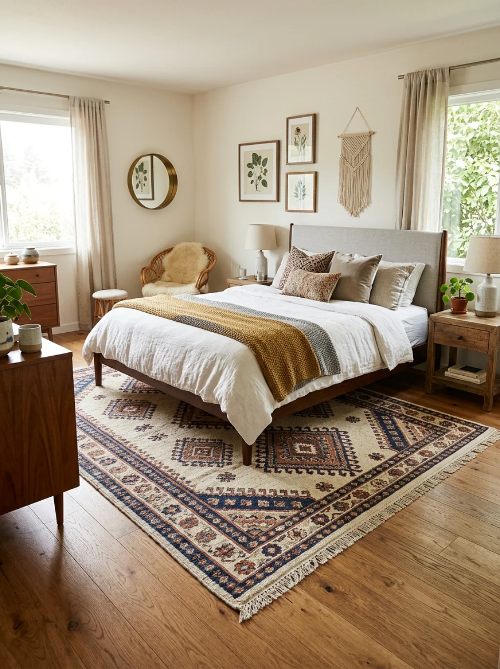 Add a Statement Area Rug