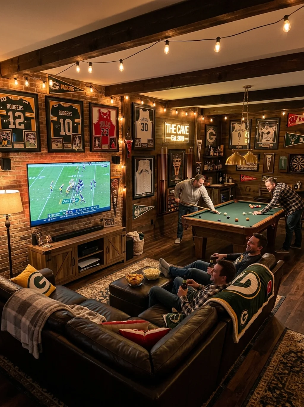 Basement Man Cave Ideas for Relaxation