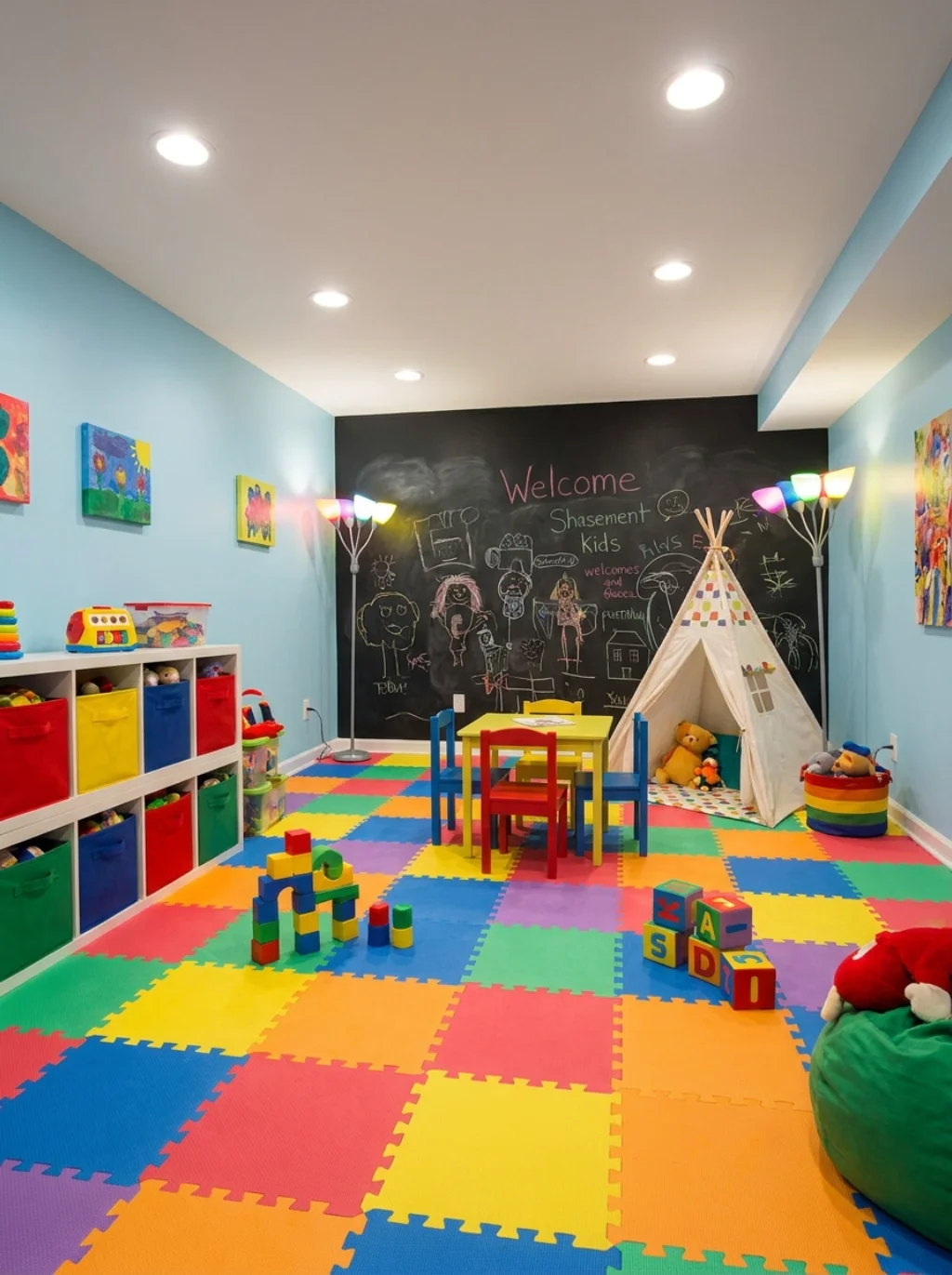 Basement Playroom Ideas for Kids