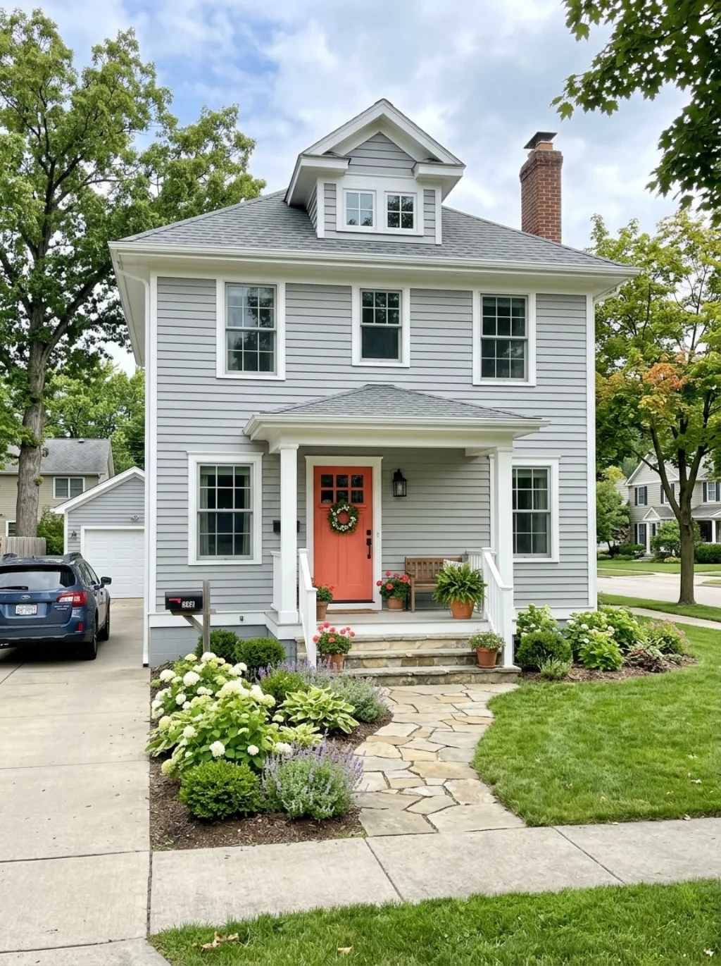 Best Front Door Colors for a Gray House