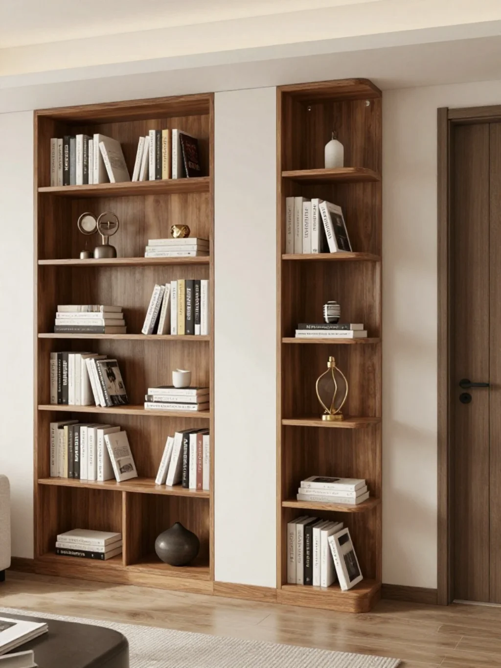 Built-In vs Freestanding Bookshelves