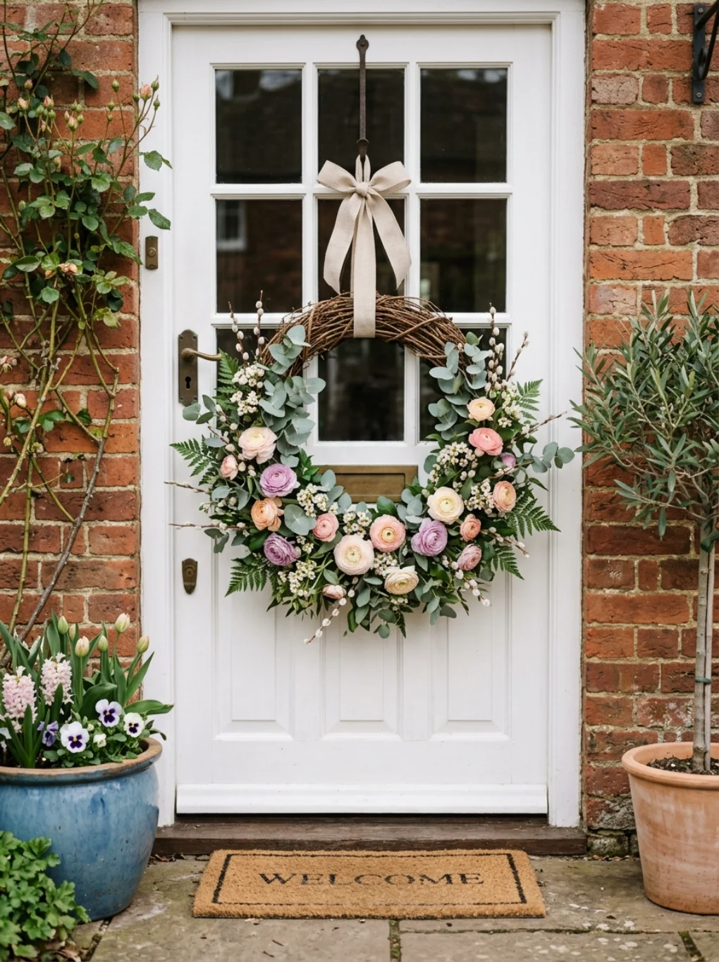 DIY Spring Wreaths for Your Front Door