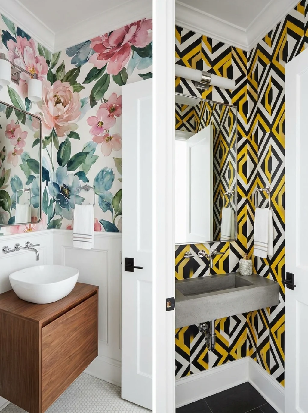 Floral vs Geometric: Which Wallpaper Style Suits Your Powder Room?