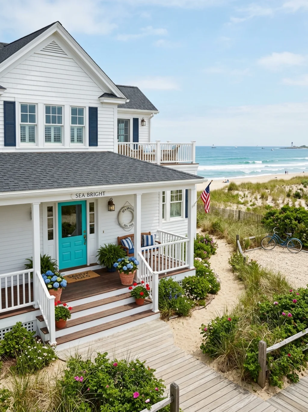 Front Door Color Ideas for Coastal Homes