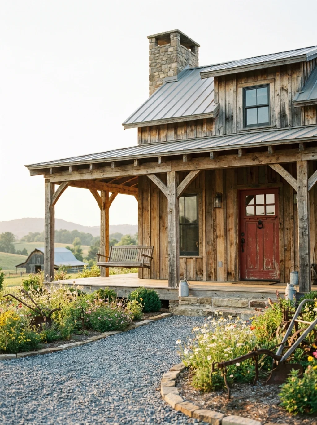 Front Door Color Ideas for Farmhouse Style