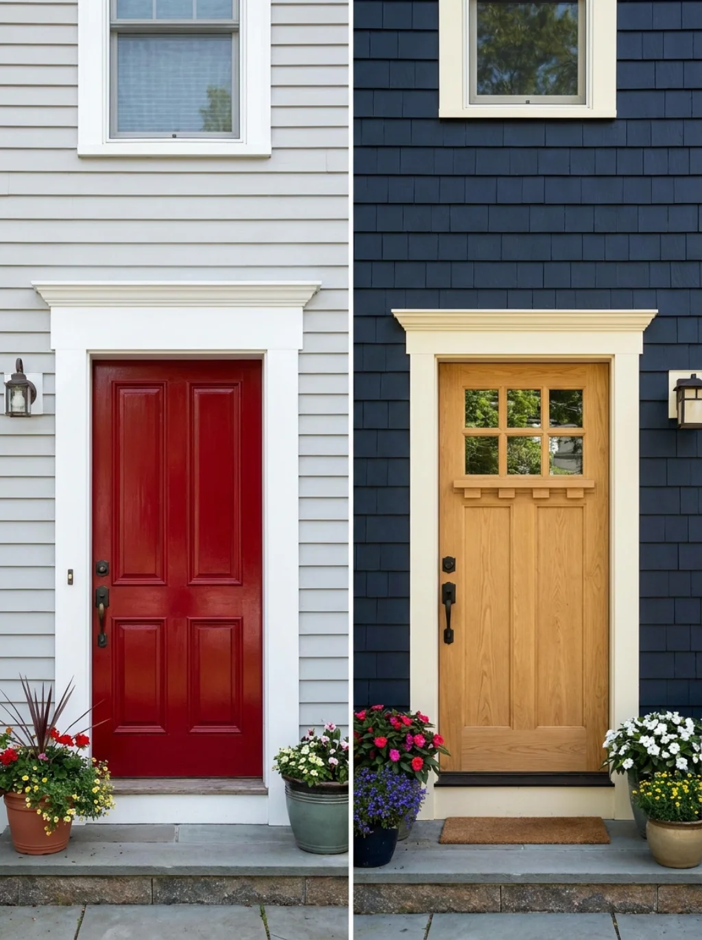 How to Choose a Front Door Color Based on Siding Color