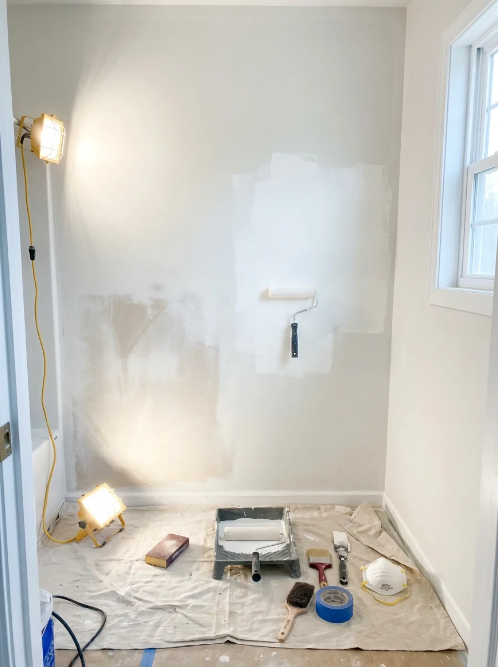 How to Prepare Your Powder Room Walls Before Wallpapering