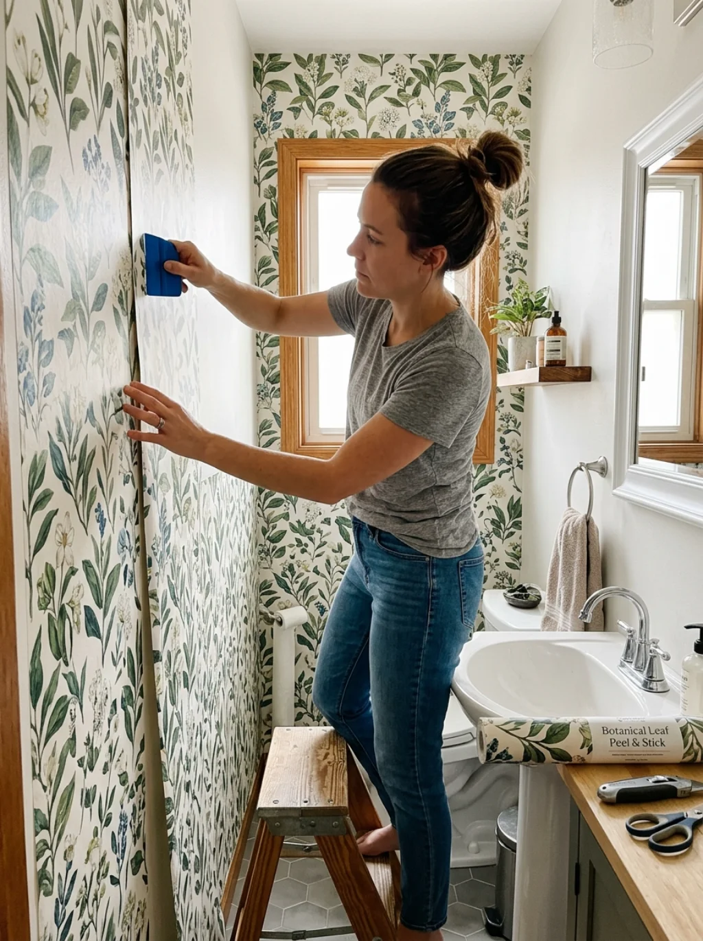 Peel-and-Stick Wallpaper: Pros and Cons for Powder Rooms