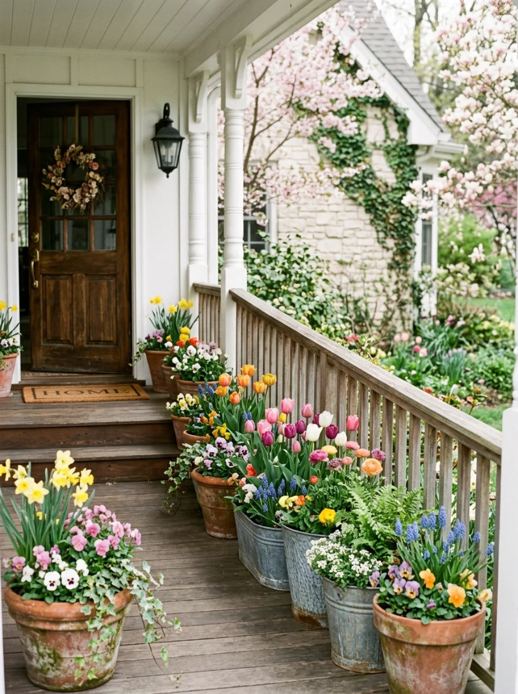 Porch Planters and Pots: Ideas for Spring
