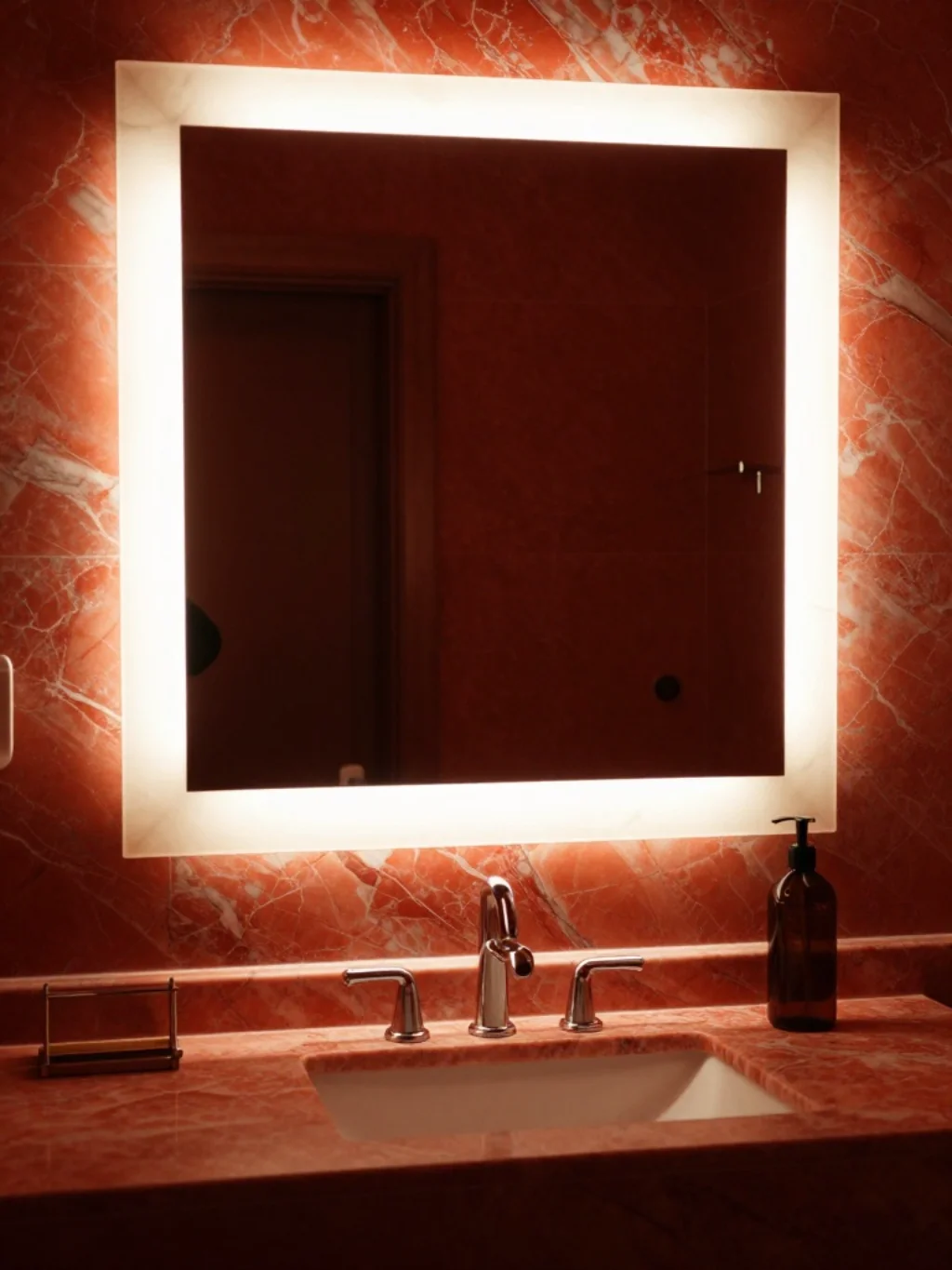 Red Marble Bathroom Lighting Ideas Jo Design Ko Highlight Karein